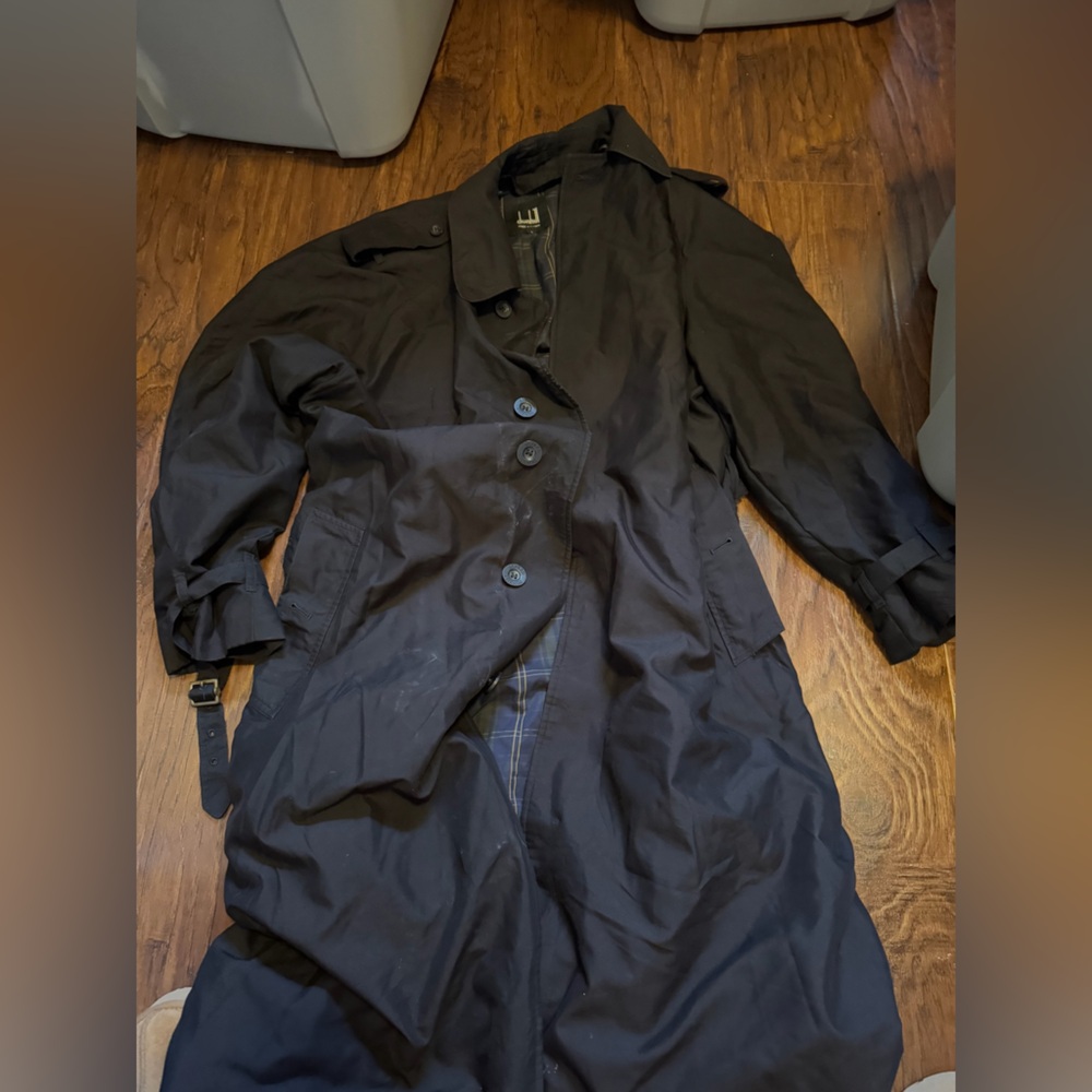 Dunhill Black Trench Coat